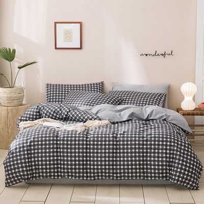 4 Pcs Solid Pattern 100% Pure French Soft Durable Flax Linen Bedding Duvet Cover Sets