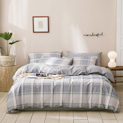 4 Pcs Solid Pattern 100% Pure French Soft Durable Flax Linen Bedding Duvet Cover Sets