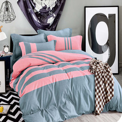 Customized Yarn Dyed Plaid Stripe Bedding Set Sheet Pillowcase Sets is customized Yes