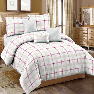 Customized Yarn Dyed Plaid Stripe Bedding Set Sheet Pillowcase Sets is customized Yes