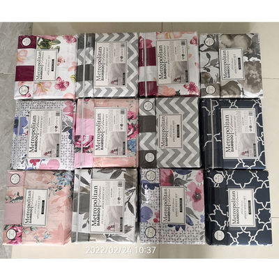 European and American Style 6pcs 100% Polyester Print Microfiber Fabric Bedding Sheet Set