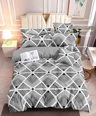 3d Game Handle Printed Home Bed Sheet Comforter Set Bedding 3 Pcs in Solid Pattern Type