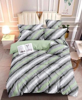 3d Game Handle Printed Home Bed Sheet Comforter Set Bedding 3 Pcs in Solid Pattern Type