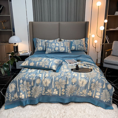 Bedroom Sheet Pillowcase Sets 100% Lyocell Digital Printed Bedding Sheet Set 2022