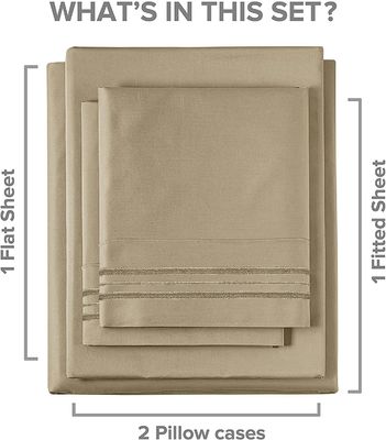 Extra Soft Woven Hotel Luxury Bed Sheets 1.5-2 Kg Deep Pockets Breathable Cooling