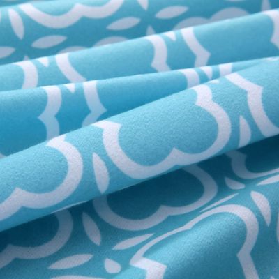 Customized Microfiber Flannel Sheet Set -Luxury Printed 4 Piece Bedding Collection for Hotel