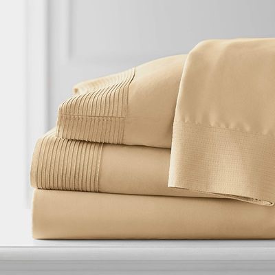 Minimalist Folded Microfiber Polyester Cotton Hotel Household Four-Piece Bed Linen Set