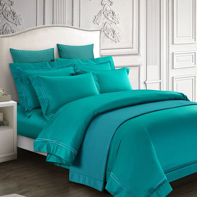 Poly Cotton Hotel Comfort Sheet Quilt Cover Pillowcase Set for 2.2m 7 feet Bed