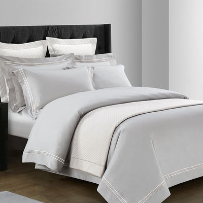 Poly Cotton Hotel Comfort Sheet Quilt Cover Pillowcase Set for 2.2m 7 feet Bed