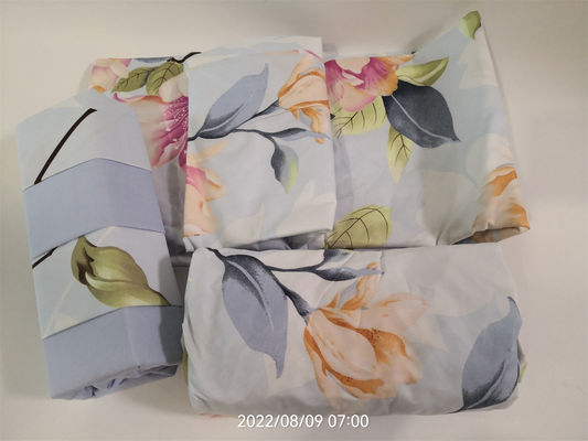Reactive Printed Floral 100% Polyester Home Textiles Set of Six in Customized Colors
