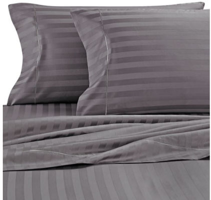 Simple Style Full Polyester Striped Four-piece Set for Household Fabric Count 40