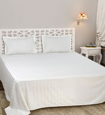 Simple Style Full Polyester Striped Four-piece Set for Household Fabric Count 40
