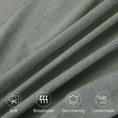 Non-Filling 100% Washed Cotton 4 Piece Bed Sheets for a Relaxing Sleep