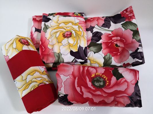 200TC 10 Different Designs 100% Polyester Print Microfiber Fabric Bedding Sheet Set 6pcs